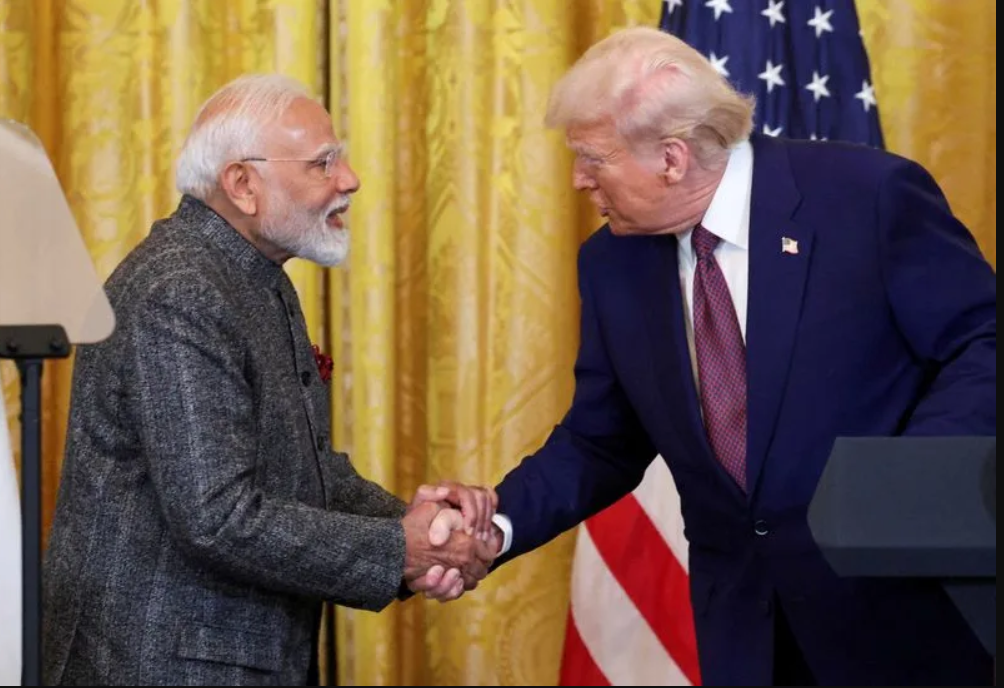 Tổng thống Hoa Kỳ Trump tổ chức họp báo chung với Thủ tướng Ấn Độ Modi tại Nhà Trắng ở Washington D.C.