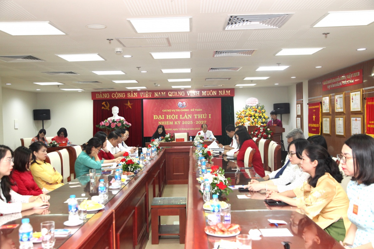 Đại hội Chi bộ Vụ Tài chính - Kế toán lần thứ I nhiệm kỳ 2025-2027 thành công tốt đẹp