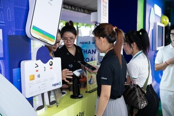Gian hàng NAPAS là một trong những điểm đến hấp dẫn nhất tại Lễ hội không tiền mặt Cashless Day 2025.
