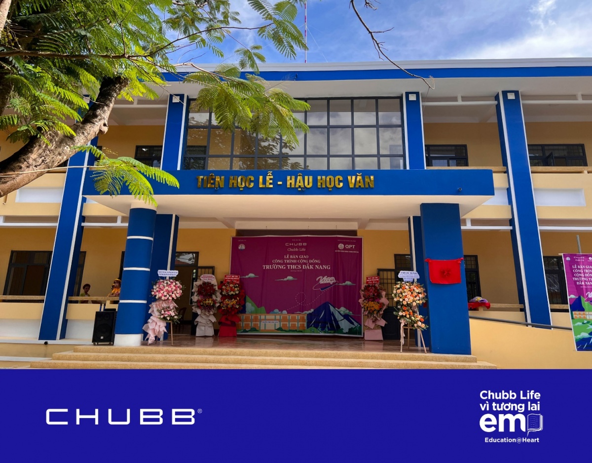Một trong 10 ngôi trường được vun đắp từ hành trình 20 năm lan tỏa yêu thương của Chubb Life Việt Nam dành cho thế hệ tương lai Một trong 10 ngôi trường được vun đắp từ hành trình 20 năm lan tỏa yêu thương của Chubb Life Việt Nam dành cho thế hệ tương lai