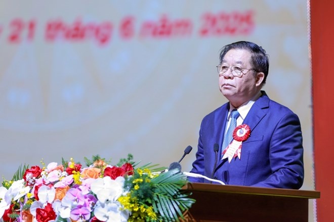 Ủy viên Bộ Chính trị, Bí thư Trung ương Đảng, Trưởng Ban Tuyên giáo và Dân vận Trung ương Nguyễn Trọng Nghĩa phát biểu khai mạc.