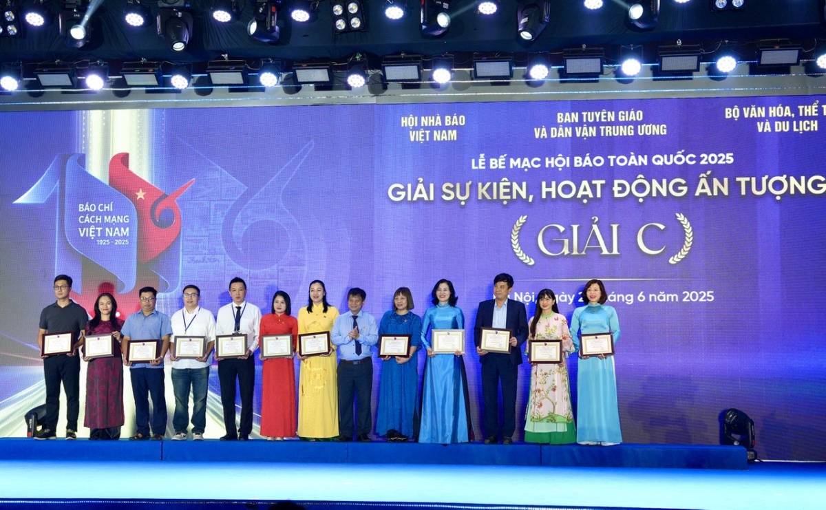 Liên Chi hội nhà báo ngành Ngân hàng đạt giải C “Sự kiện, hoạt động ấn tượng” tại Hội Báo toàn quốc 2025