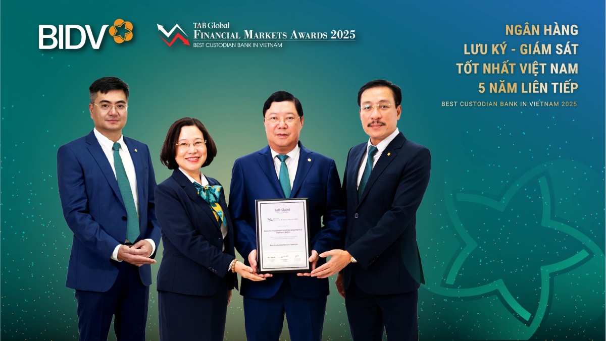 BIDV được vinh danh Ngân hàng Lưu ký - Giám sát tốt nhất Việt Nam BIDV được vinh danh Ngân hàng Lưu ký - Giám sát tốt nhất Việt Nam