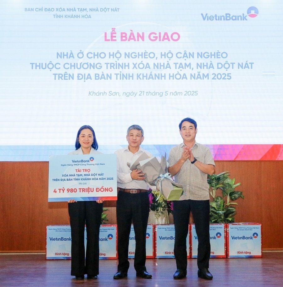 VietinBank hỗ trợ gần 5 tỷ đồng xây dựng nhà ở cho hộ nghèo, hộ cận nghèo tỉnh Khánh Hòa