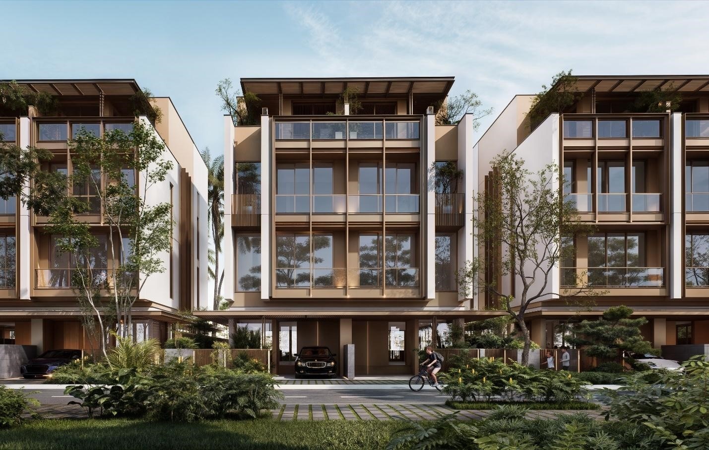 Hình ảnh hé lộ đầu tiên của dự án SOLA, villa compound ba mặt song, một trong những địa thế “độc nhất vô nhị” tại trung tâm TP.Hồ Chí Minh nói chung và tại The Global City nói riêng