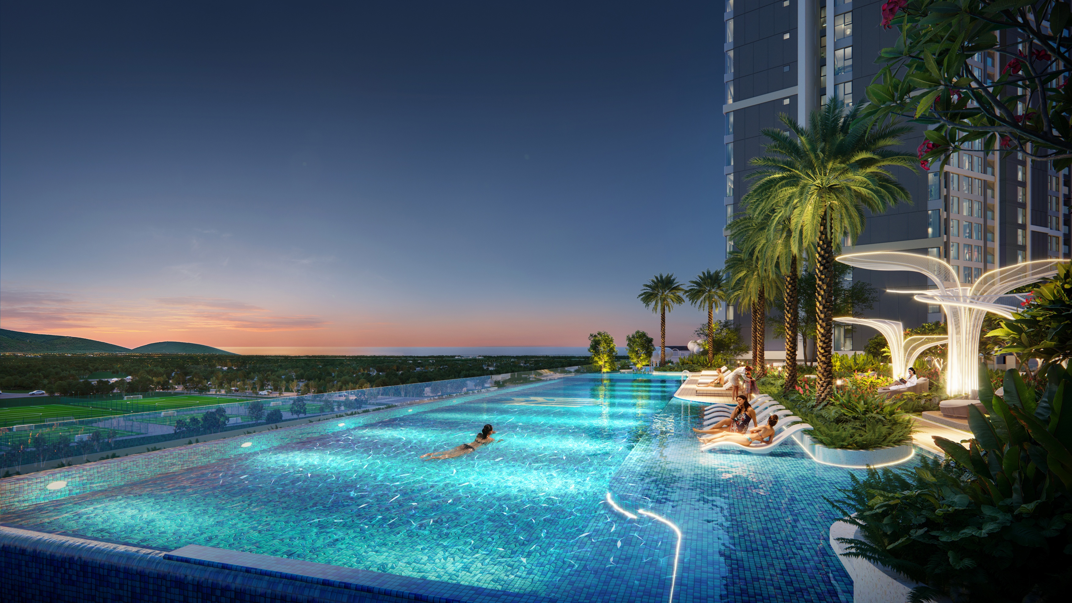 Tại Lumière Midtown, chủ nhân sẽ được tận hưởng tầm view 100% ra kênh đào nhạc nước lớn nhất Đông Nam Á Tại Lumière Midtown, chủ nhân sẽ được tận hưởng tầm view 100% ra kênh đào nhạc nước lớn nhất Đông Nam Á