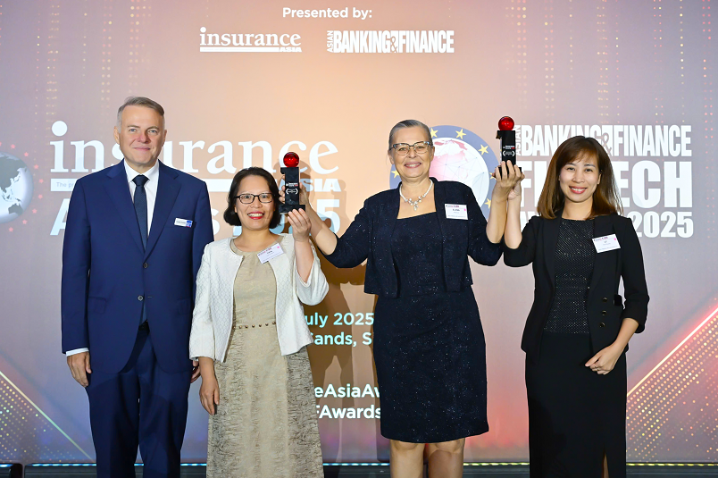 BIDV MetLife nhận cú đúp giải thưởng tại lễ trao giải Insurance Asia Awards 2025 