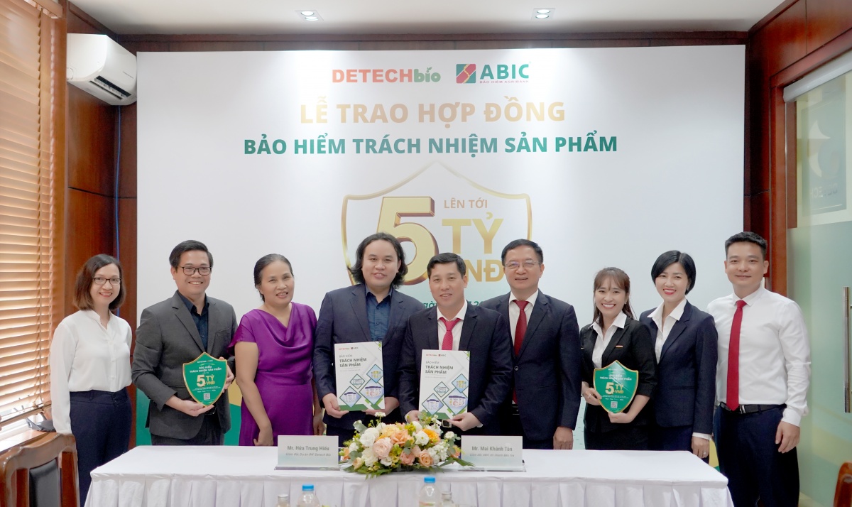 Bảo hiểm Agribank và Detech Bio ký thỏa thuận chiến lược toàn diện
