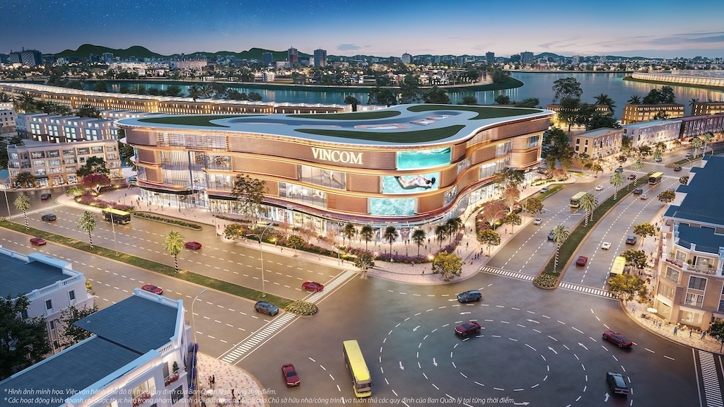 Vincom Mega Mall Royal Island - Điểm chạm đầu tiên của du khách khi đến đảo Vũ Yên thông qua cầu Hoàng Gia. Vincom Mega Mall Royal Island - Điểm chạm đầu tiên của du khách khi đến đảo Vũ Yên thông qua cầu Hoàng Gia.