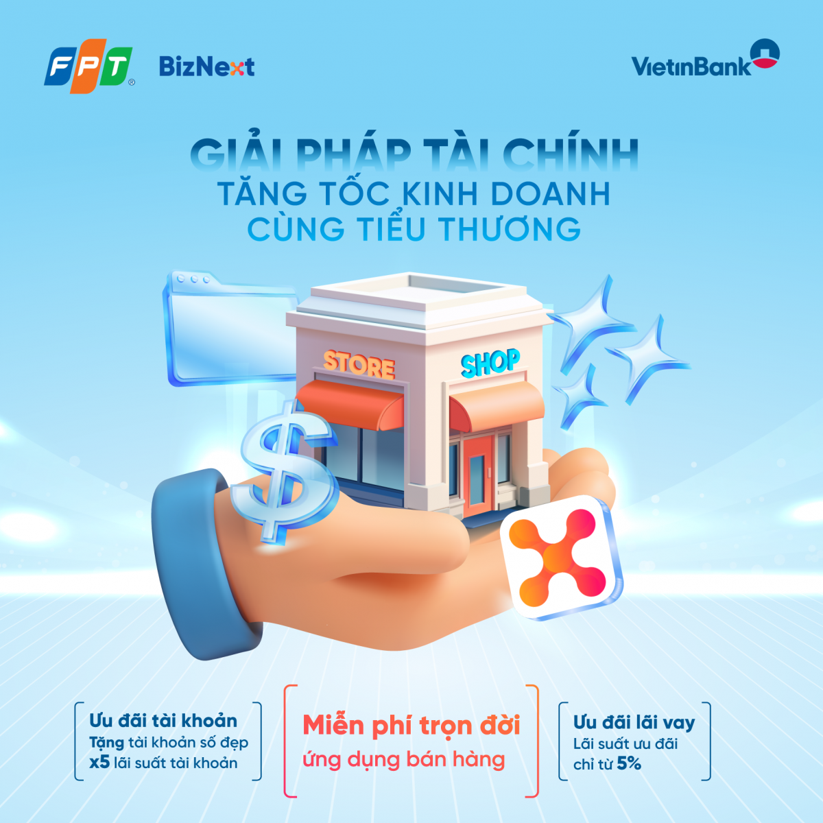 VietinBank và FPT tặng miễn phí trọn đời ứng dụng quản lý bán hàng trên điện thoại, tích hợp hóa đơn điện tử cho hộ kinh doanh VietinBank và FPT tặng miễn phí trọn đời ứng dụng quản lý bán hàng trên điện thoại, tích hợp hóa đơn điện tử cho hộ kinh doanh