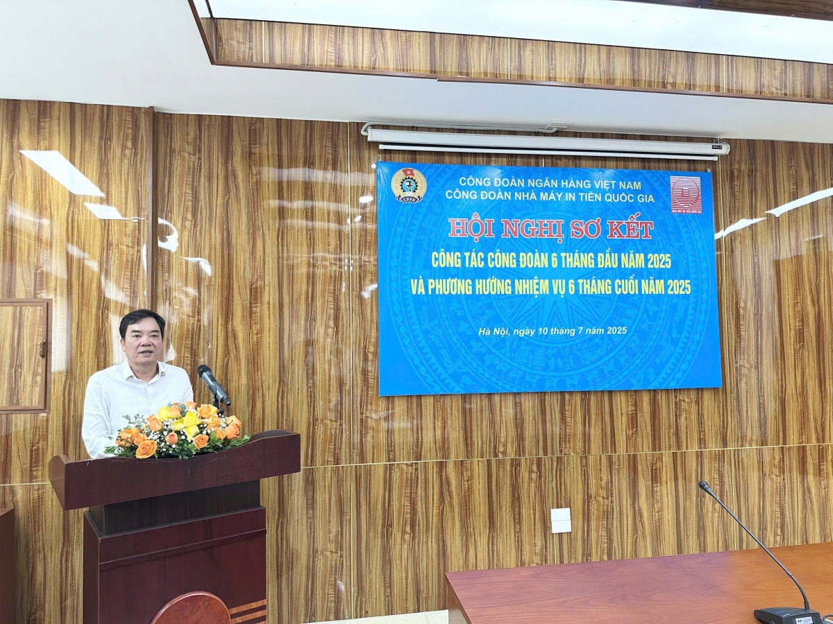Công đoàn Nhà máy In tiền Quốc gia sơ kết hoạt động 6 tháng đầu năm 2025 Công đoàn Nhà máy In tiền Quốc gia sơ kết hoạt động 6 tháng đầu năm 2025