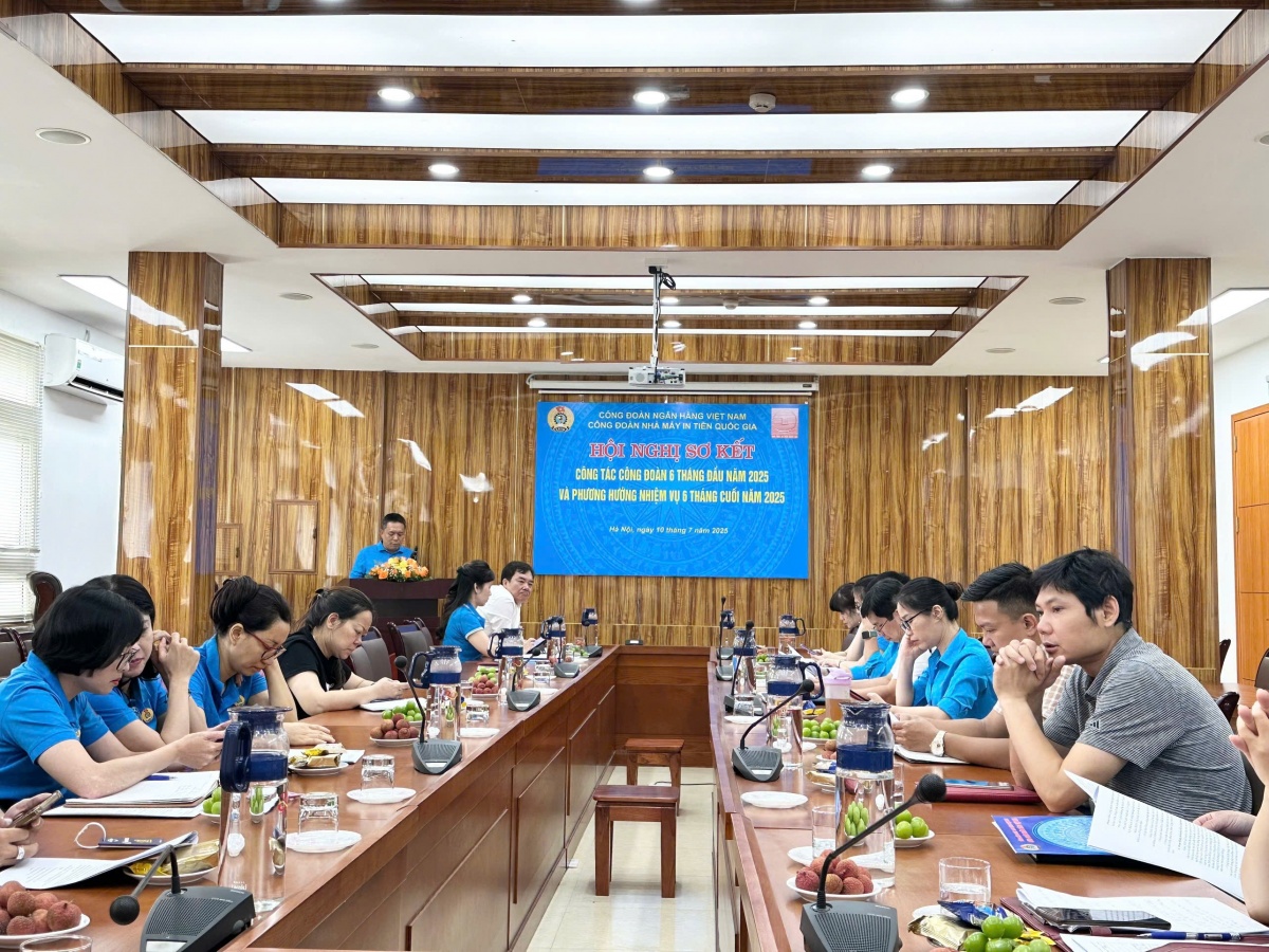 Công đoàn Nhà máy In tiền Quốc gia sơ kết hoạt động 6 tháng đầu năm 2025 Công đoàn Nhà máy In tiền Quốc gia sơ kết hoạt động 6 tháng đầu năm 2025
