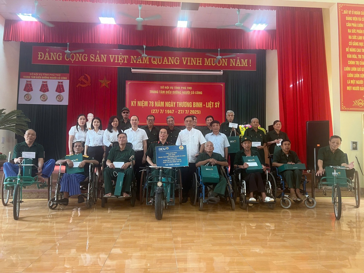 Công đoàn BIDV với các hoạt động tri ân ngày Thương binh liệt sỹ