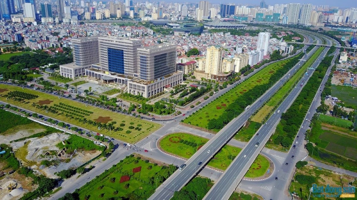 Đại lộ Thăng Long - tuyến đường “huyết mạch” phía Tây Thủ đô. (Ảnh: VOV)