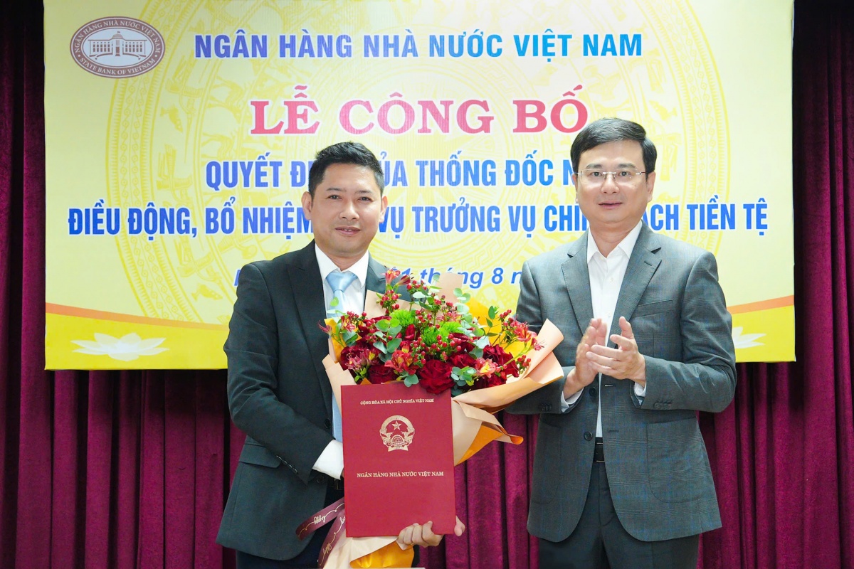 Bổ nhiệm Phó Chánh Văn phòng NHNN giữ chức Phó Vụ trưởng Vụ Chính sách tiền tệ
