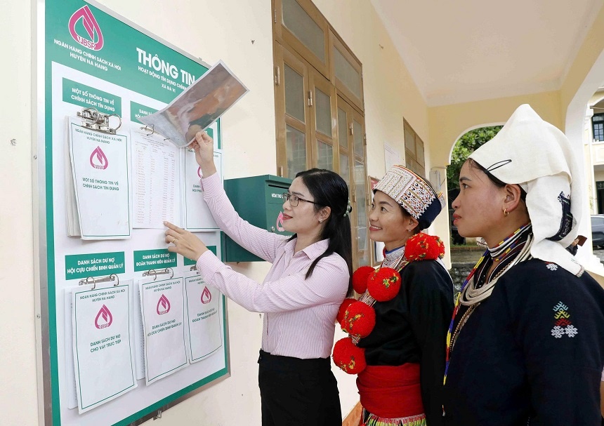 NHCSXH luôn công khai minh bạch các thông tin tín dụng chính sách tại các điểm giao dịch NHCSXH luôn công khai minh bạch các thông tin tín dụng chính sách tại các điểm giao dịch
