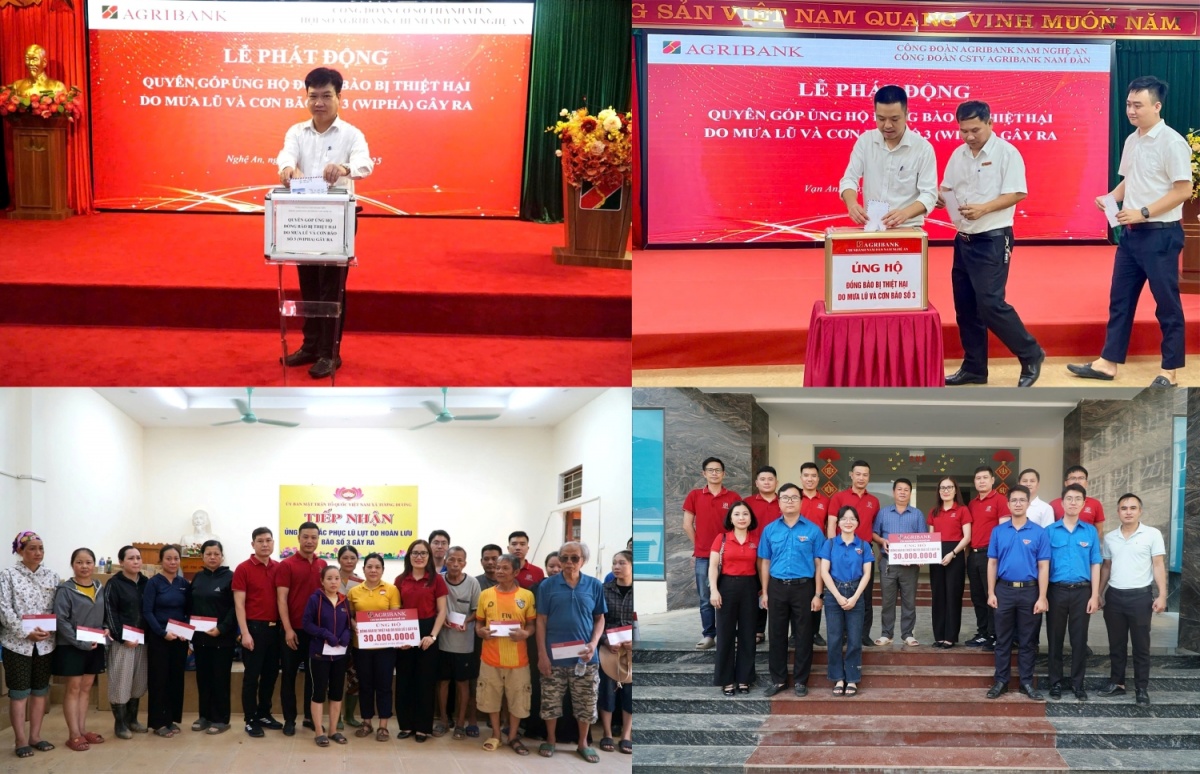 Agribank đồng hành cùng chính quyền và nhân dân các địa phương khắc phục thiệt hại do bão Wipha Agribank đồng hành cùng chính quyền và nhân dân các địa phương khắc phục thiệt hại do bão Wipha
