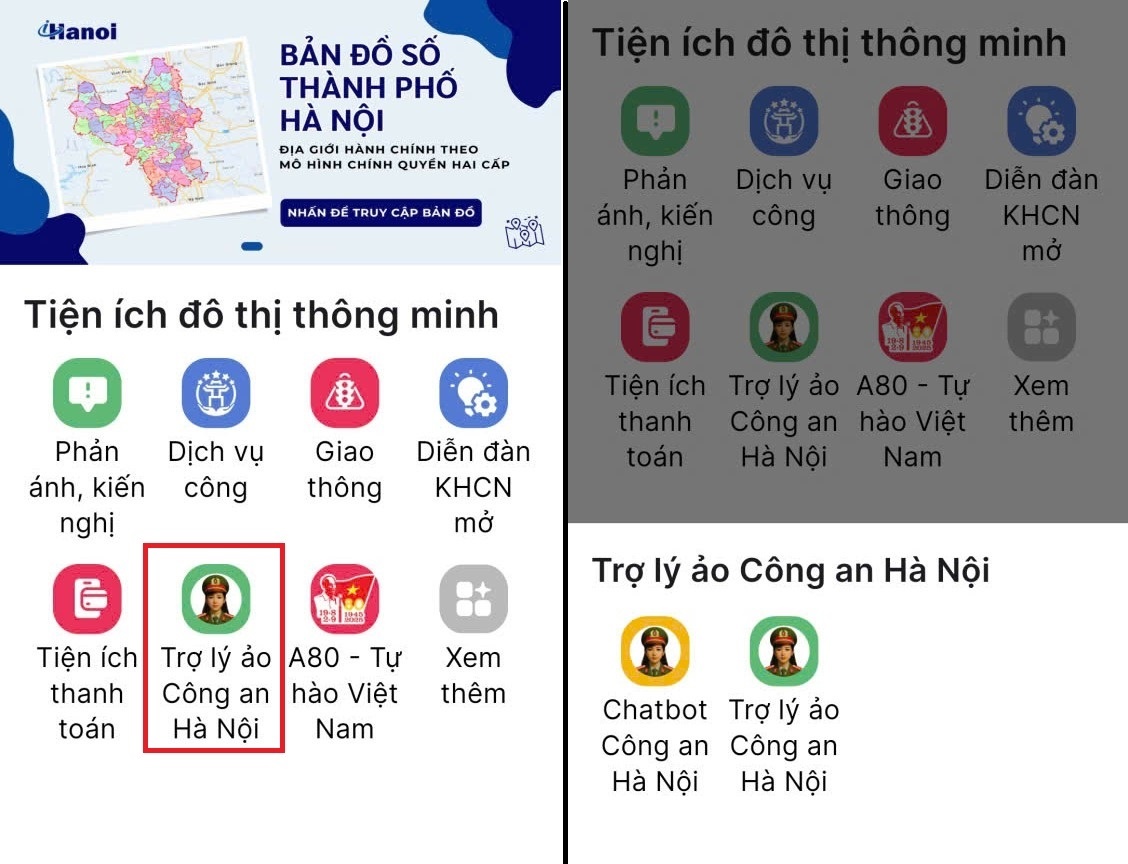 Công an Hà Nội ra mắt
