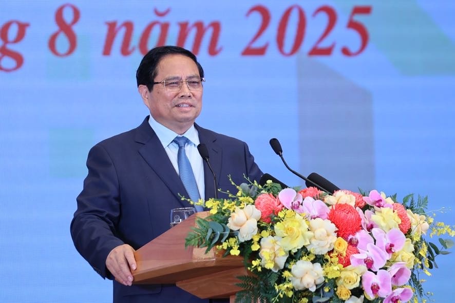 Thủ tướng Chính phủ Phạm Minh Chính phát biểu tại Hội nghị - Ảnh: VGP/Nhật Bắc