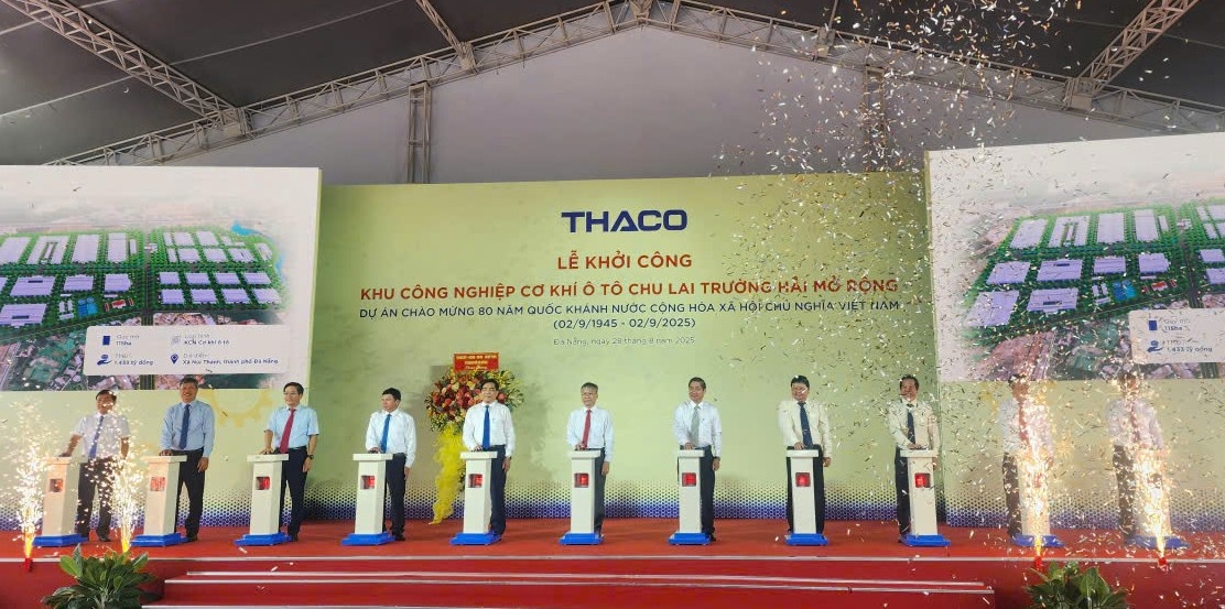Lễ khởi công Khu công nghiệp Cơ khí Ô-tô Chu Lai Trường Hải mở rộng không chỉ đánh dấu bước tiến mới trong chiến lược phát triển ngành cơ khí chế tạo và công nghiệp hỗ trợ của Thaco..