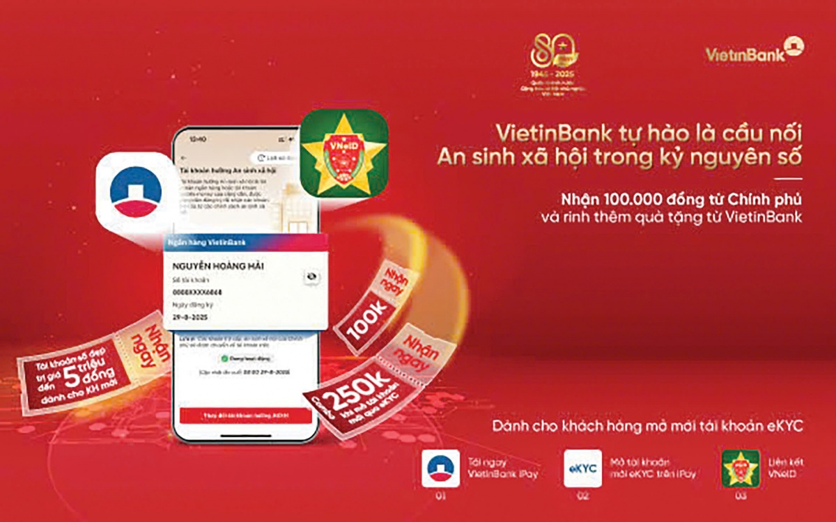 Nhận quà từ Chính phủ - Niềm vui nhân đôi cùng VietinBank