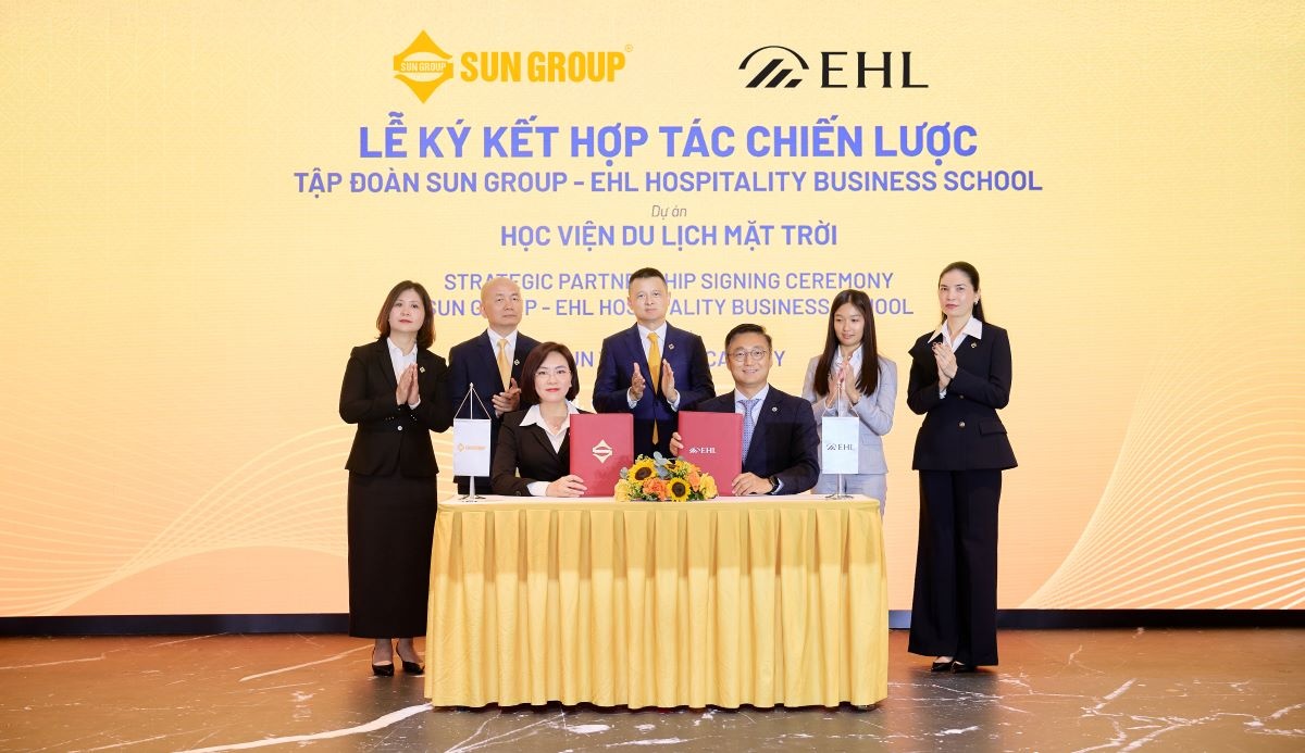 Sun Group chính thức ký hợp tác chiến lược với EHL Hospitality Business School vào 25/8/2025 Sun Group chính thức ký hợp tác chiến lược với EHL Hospitality Business School vào 25/8/2025