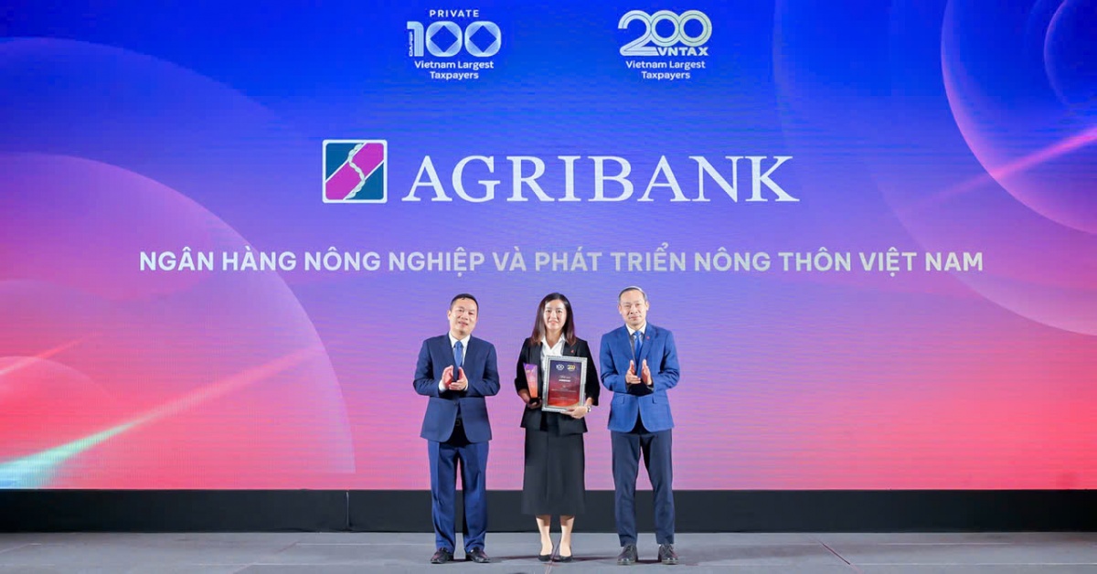 Agribank lọt Top 20 doanh nghiệp nộp ngân sách lớn nhất Việt Nam năm 2025 Agribank lọt Top 20 doanh nghiệp nộp ngân sách lớn nhất Việt Nam năm 2025