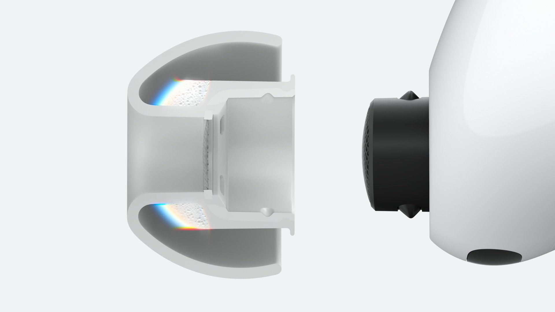 Thiết kế ống dẫn âm và nút tai và ống dẫn âm mới của AirPods Pro 3 Thiết kế ống dẫn âm và nút tai và ống dẫn âm mới của AirPods Pro 3