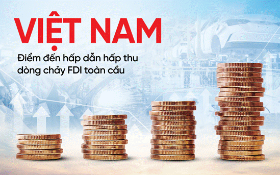 Việt Nam trở thành điểm sáng thu hút dòng vốn FDI toàn cầu Việt Nam trở thành điểm sáng thu hút dòng vốn FDI toàn cầu