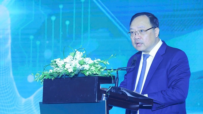 Vụ trưởng Vụ Thanh toán Phạm Anh Tuấn phát biểu tại sự kiện. Vụ trưởng Vụ Thanh toán Phạm Anh Tuấn phát biểu tại sự kiện.