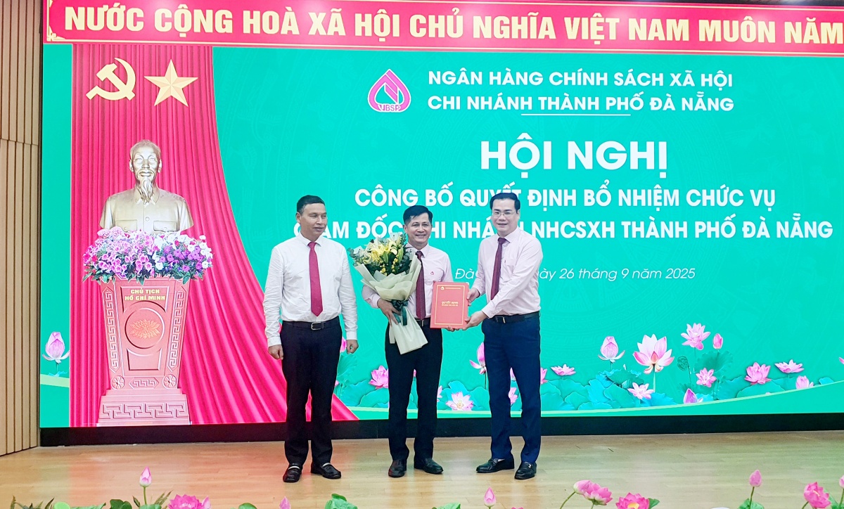 Công bố bổ nhiệm ông Đoàn Ngọc Chung làm Giám đốc Ngân hàng Chính sách xã hội chi nhánh TP. Đà Nẵng