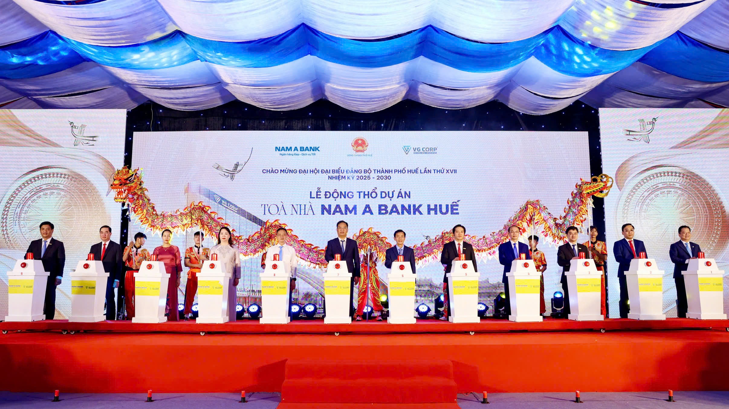 Động thổ Toà nhà Nam A Bank Huế, công trình xanh gắn kết hành trình di sản miền Trung