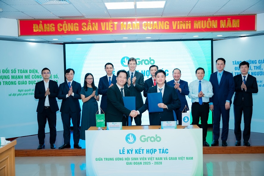 Trung ương Hội Sinh viên Việt Nam và Grab Việt Nam kí biên bản thoả thuận hợp tác (2) Trung ương Hội Sinh viên Việt Nam và Grab Việt Nam kí biên bản thoả thuận hợp tác (2)