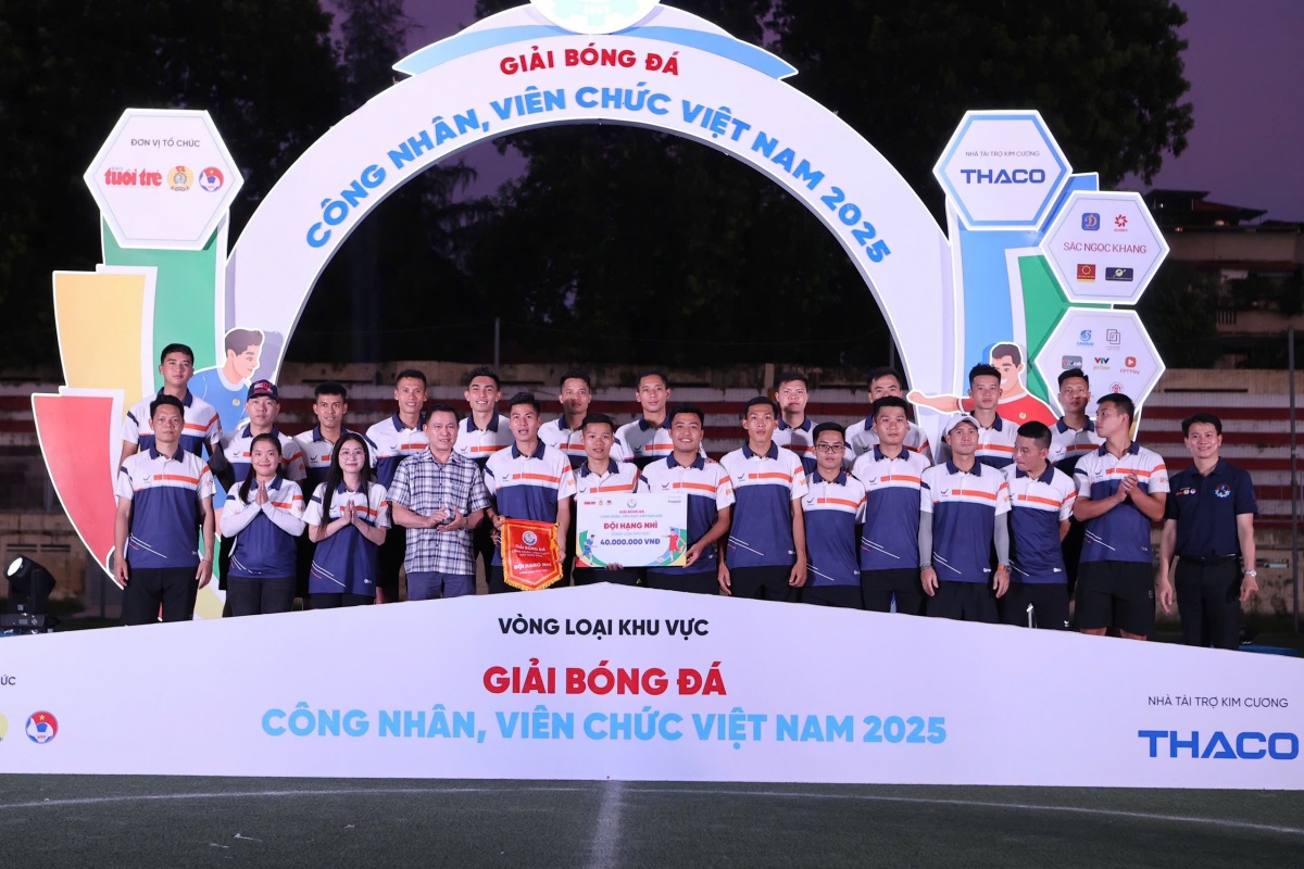 Công đoàn Ngân hàng Việt Nam giành ngôi Á quân vòng loại Giải bóng đá công nhân, viên chức Việt Nam 2025