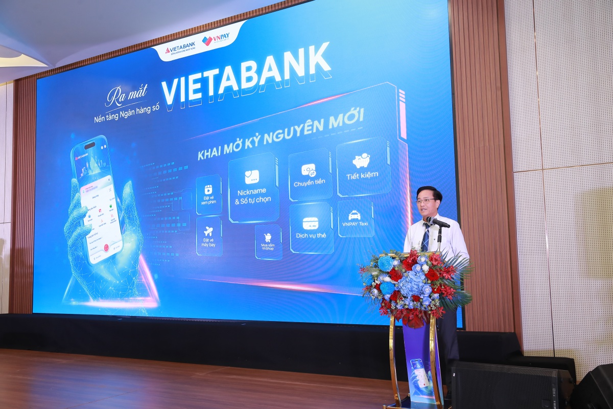 Ông Nguyễn Văn Trọng – Tổng Giám đốc VIETABANK chia sẻ tại sự kiện