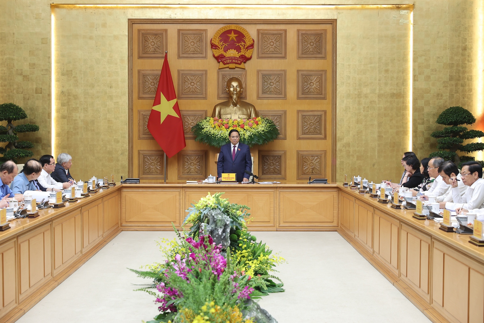 Thủ tướng Chính phủ Phạm Minh Chính, Chủ tịch Hội đồng Thi đua - Khen thưởng Trung ương chủ trì Phiên họp thứ 14 của Hội đồng - Ảnh: VGP/Nhật Bắc
