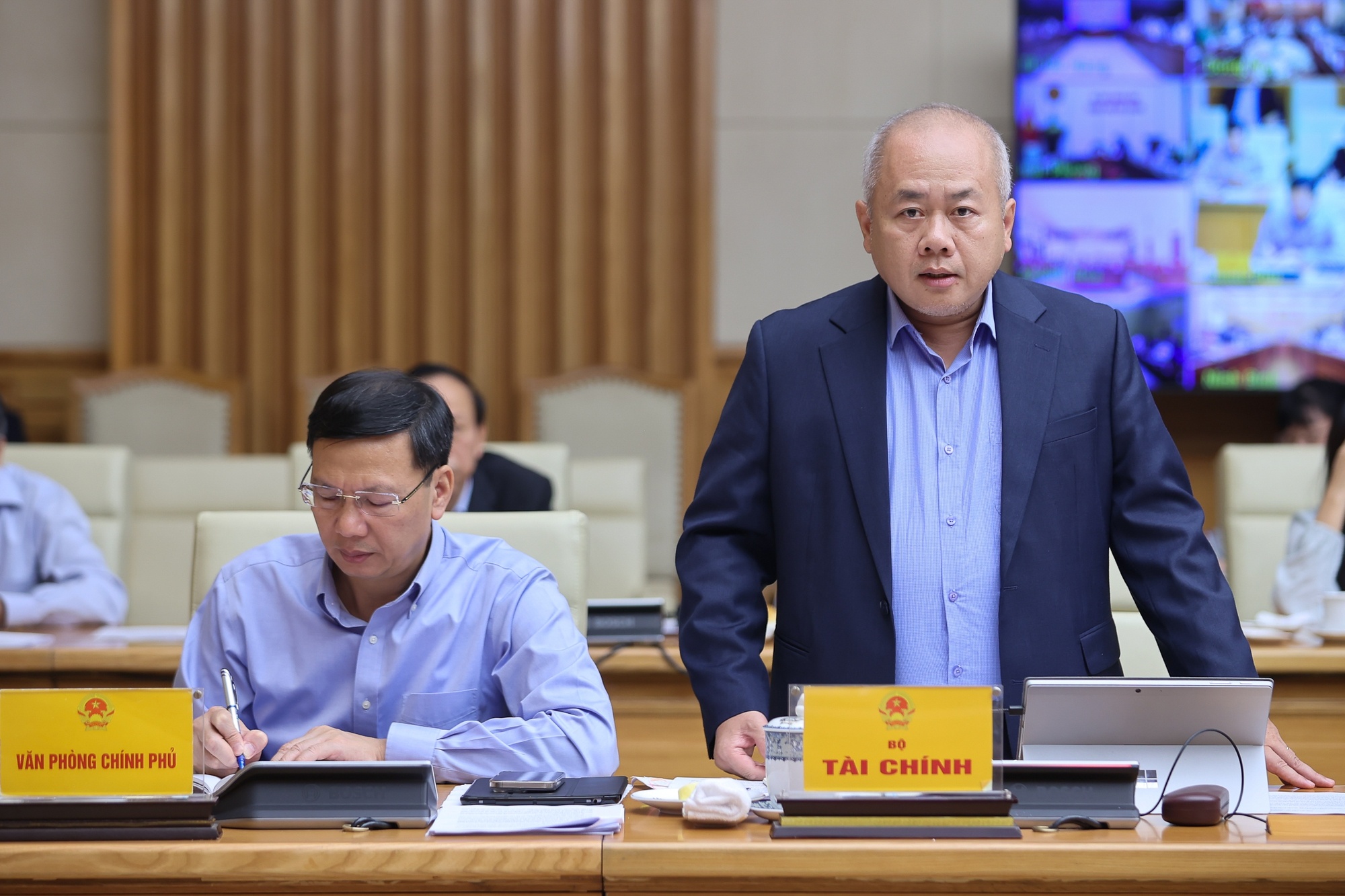 Thứ trưởng Bộ Tài chính Đỗ Thành Trung phát biểu - Ảnh: VGP/Nhật Bắc