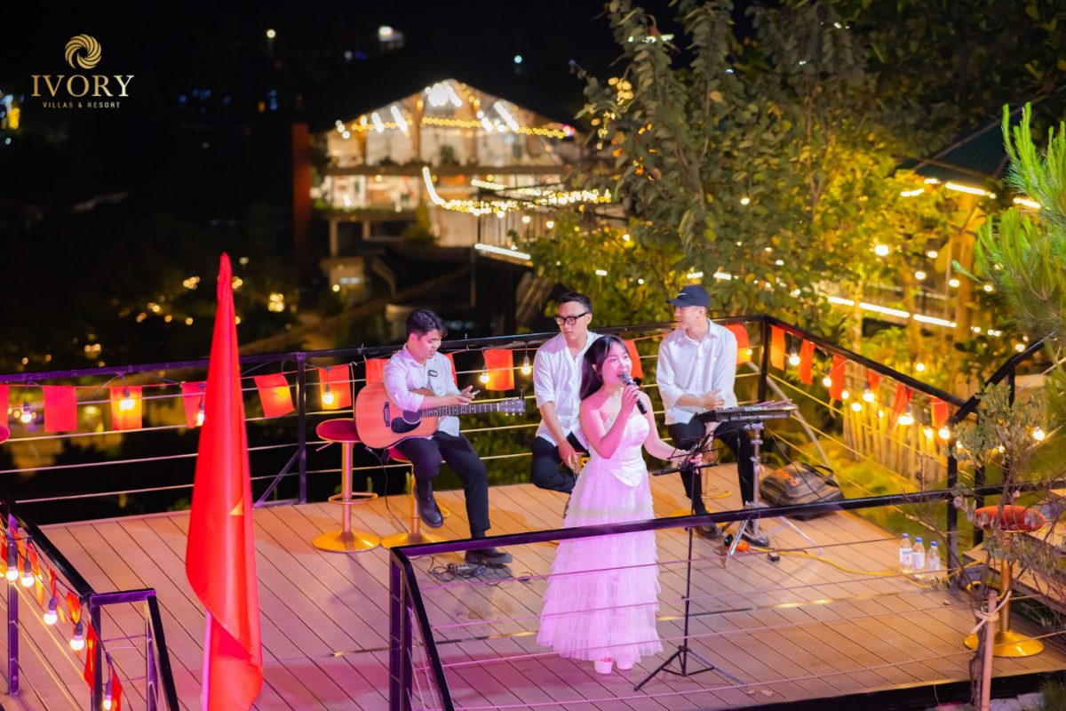 Một góc không gian cafe âm nhạc Ivory Sky View (Ảnh minh họa: Ivory Villas & Resort)