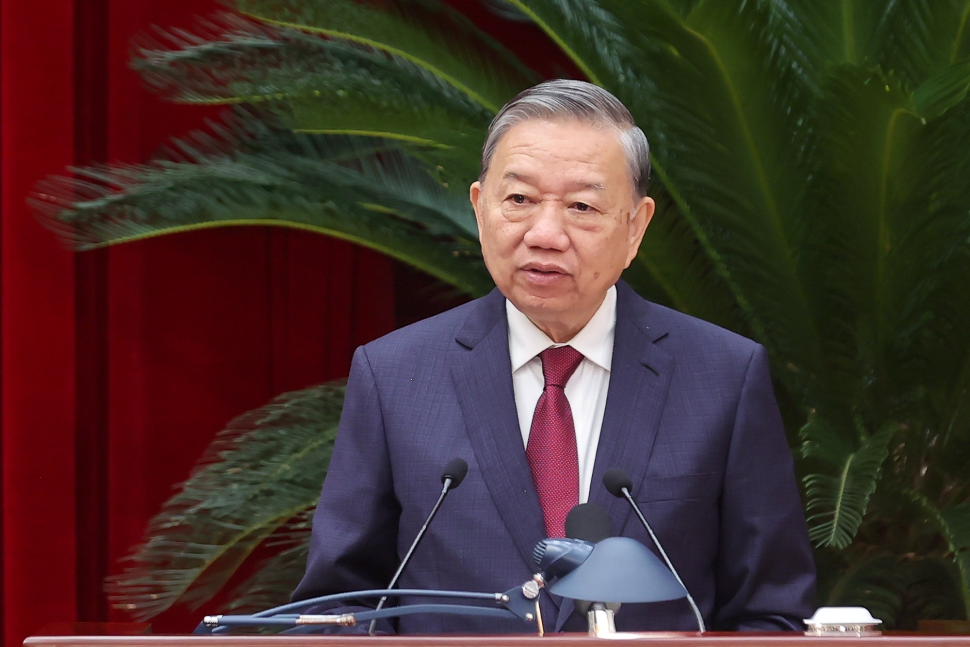 Tổng Bí thư Tô Lâm phát biểu bế mạc Hội nghị - Ảnh VGP/Nhật Bắc Tổng Bí thư Tô Lâm phát biểu bế mạc Hội nghị - Ảnh VGP/Nhật Bắc