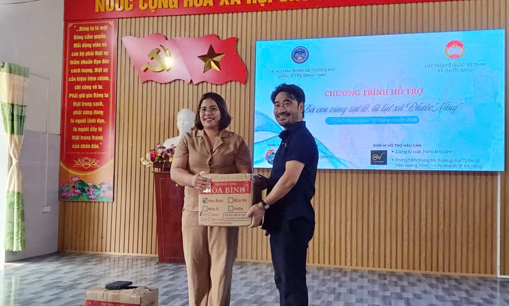 Chung tay hỗ trợ bà con vùng bị thiên tai xã Phước Năng