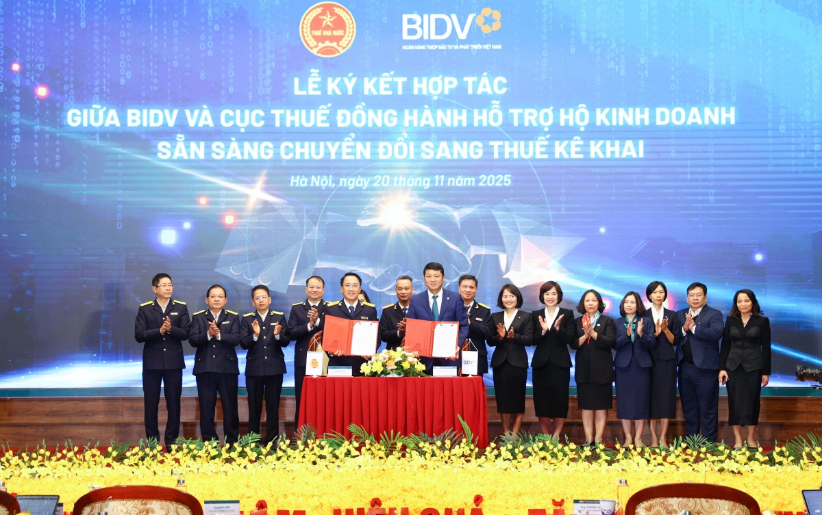 BIDV cùng ngành Thuế đồng hành hỗ trợ hộ kinh doanh