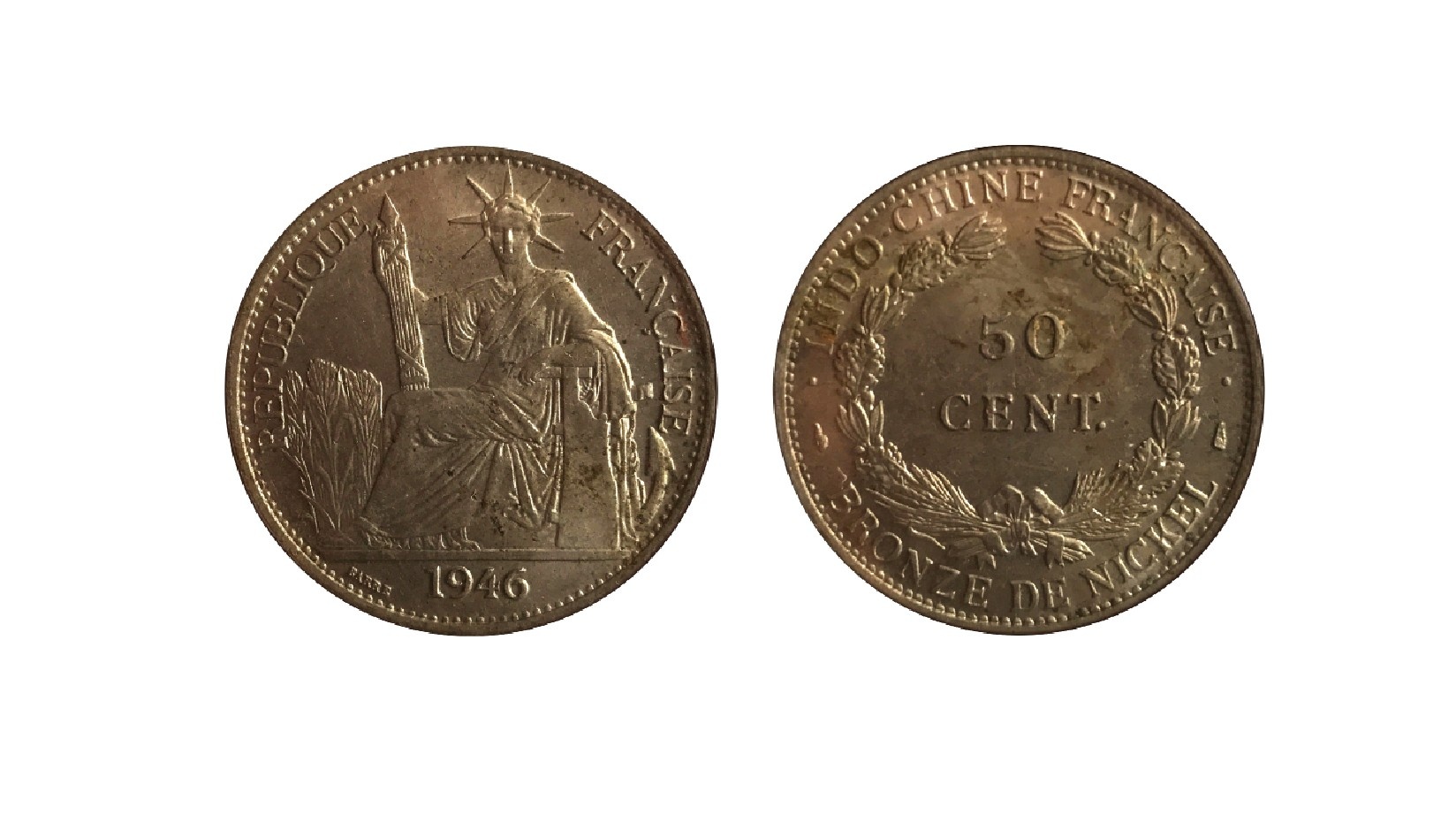 Tiền Đông Dương giai đoạn thực dân Pháp xâm lược Việt Nam lần thứ hai (1945 – 1954): Tiền hợp kim niken - đồng