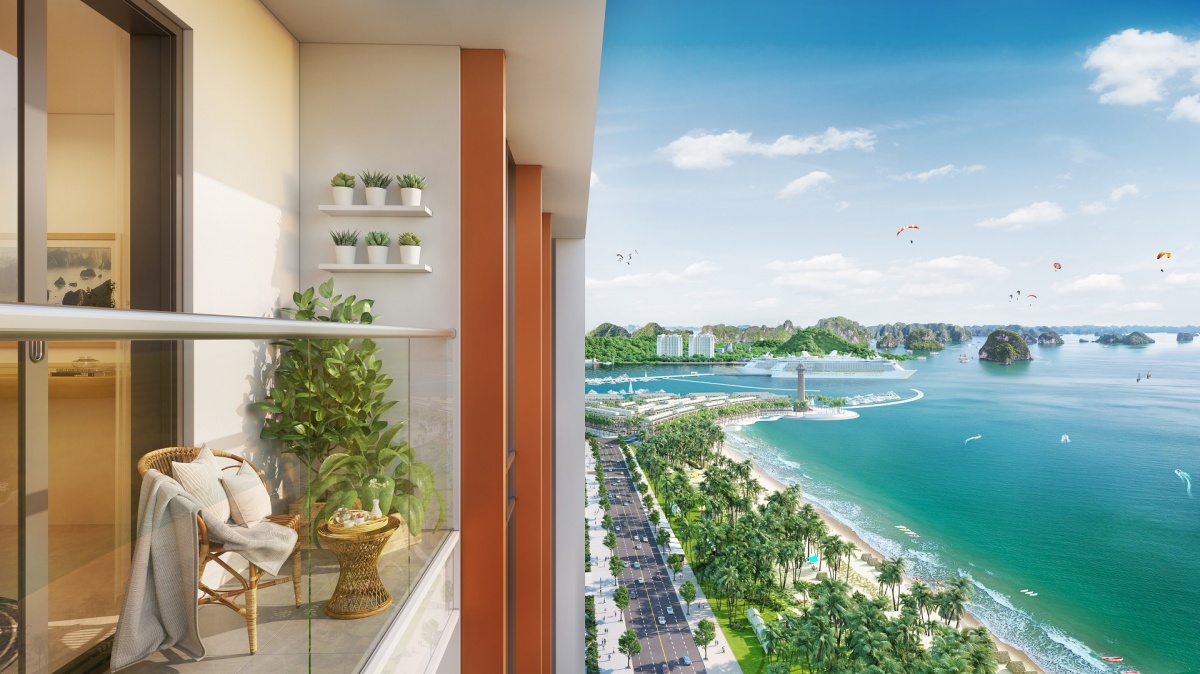 Tầm nhìn hướng thẳng vịnh Hạ Long từ căn hộ Sun Centro Town. Ảnh: Sun Property Tầm nhìn hướng thẳng vịnh Hạ Long từ căn hộ Sun Centro Town. Ảnh: Sun Property