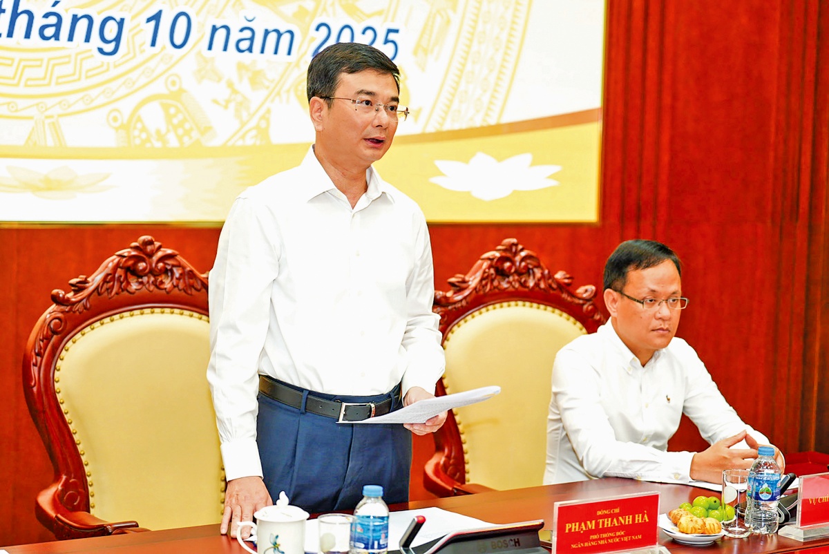 Phó Thống đốc Phạm Thanh Hà chia sẻ về công tác điều hành chính sách tiền tệ tại buổi họp báo tháng 10/2025 Phó Thống đốc Phạm Thanh Hà chia sẻ về công tác điều hành chính sách tiền tệ tại buổi họp báo tháng 10/2025