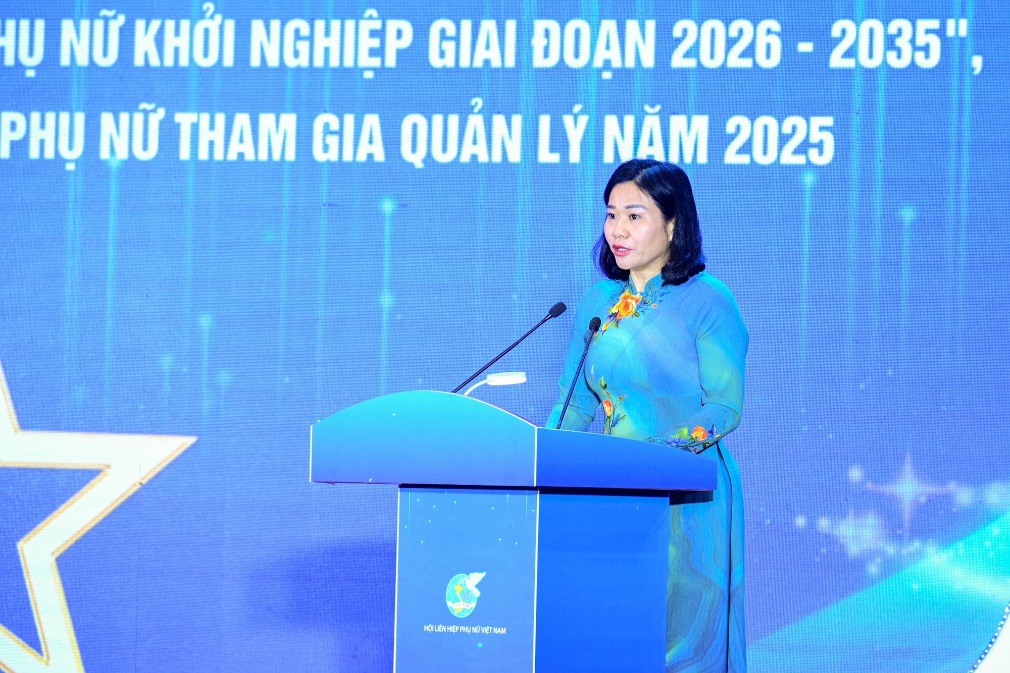Chủ tịch Hội Liên hiệp Phụ nữ Việt Nam Nguyễn Thị Tuyến phát biểu tại sự kiện - Ảnh: VGP/Nhật Bắc Chủ tịch Hội Liên hiệp Phụ nữ Việt Nam Nguyễn Thị Tuyến phát biểu tại sự kiện - Ảnh: VGP/Nhật Bắc