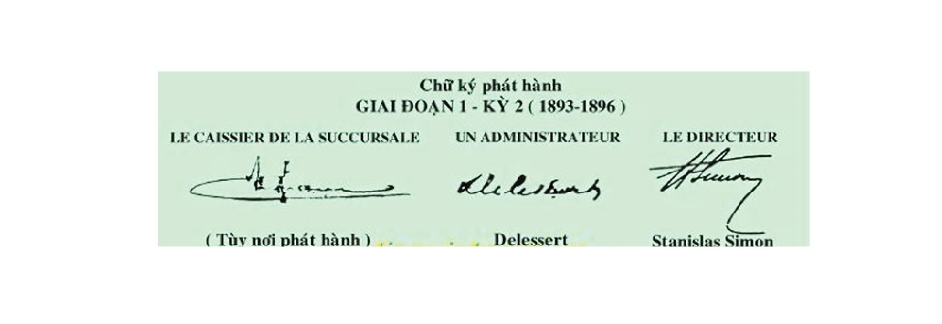 Tiền giấy phát hành giai đoạn 1875-1923: Phát hành kỳ 2 (1893-1896)