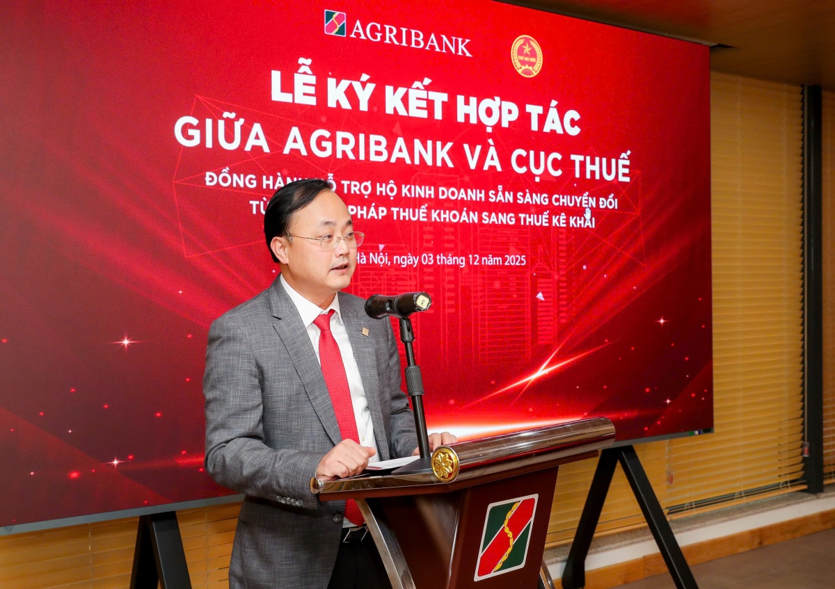 Agribank và Cục Thuế hợp tác hỗ trợ hộ kinh doanh chuyển đổi sang thuế kê khai Agribank và Cục Thuế hợp tác hỗ trợ hộ kinh doanh chuyển đổi sang thuế kê khai