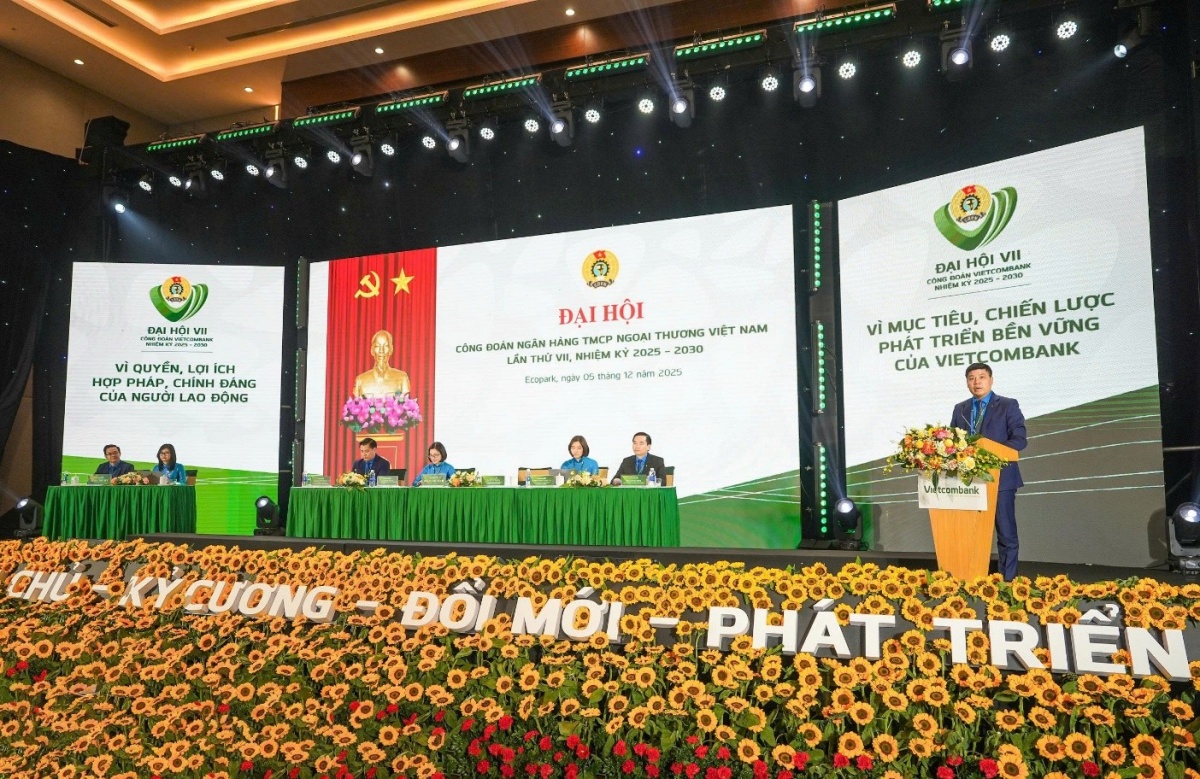 Vietcombank tổ chức thành công Đại hội Công đoàn lần thứ VII, nhiệm kỳ 2025 - 2030 Vietcombank tổ chức thành công Đại hội Công đoàn lần thứ VII, nhiệm kỳ 2025 - 2030