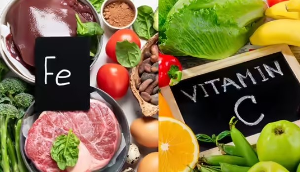 Sắt được hấp thụ tốt hơn khi kết hợp với vitamin C