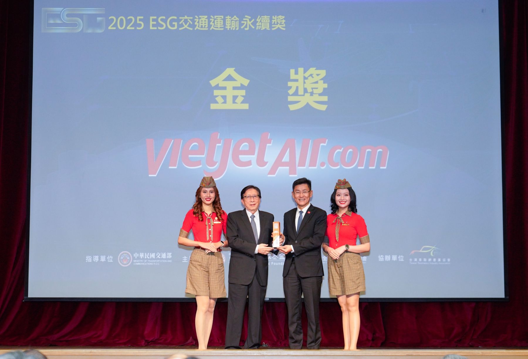 Vietjet được vinh danh giải Vàng phát triển bền vững tại Đài Loan